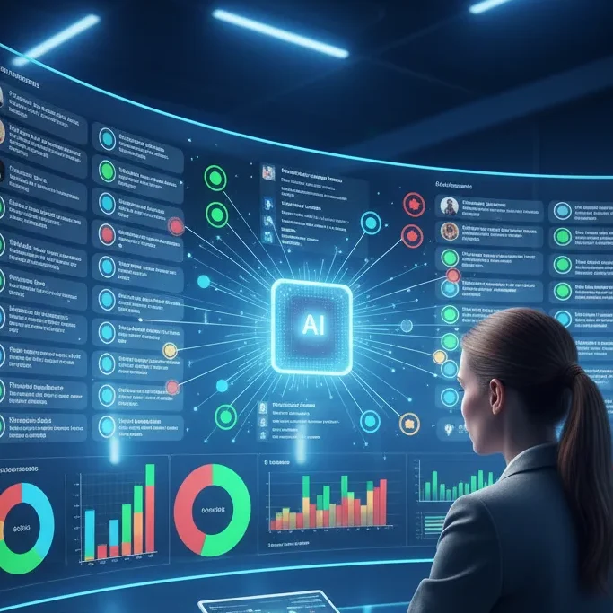 AI sentiment analysis tool tracking customer emotions and brand reputation.